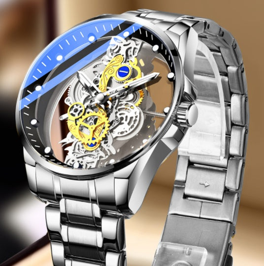 Automatic Quartz Watch Gold  Vintage Man Watch