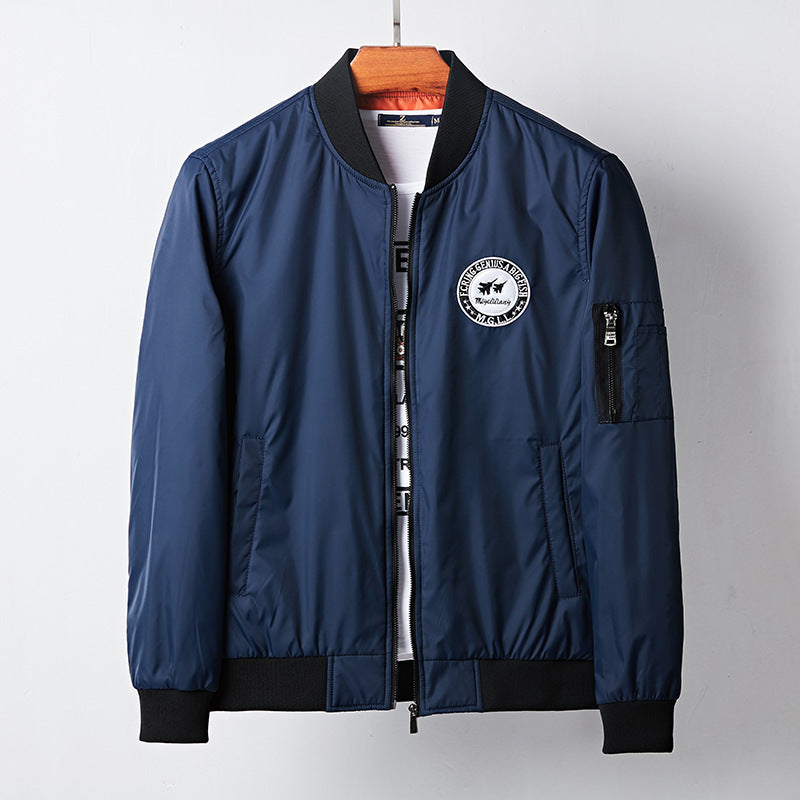 Nylon Uniform Casual Bomber Jacket