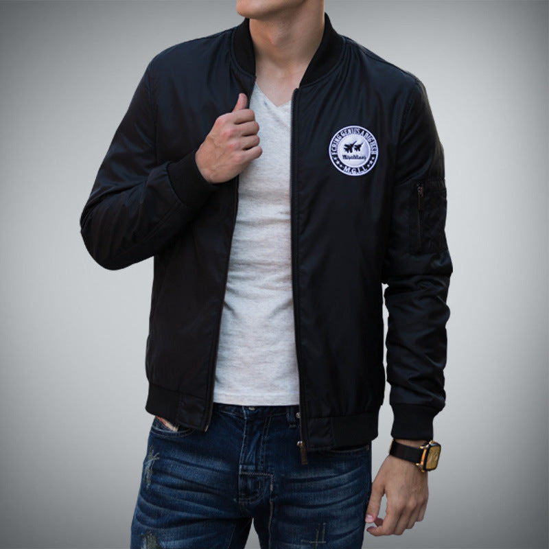 Nylon Uniform Casual Bomber Jacket