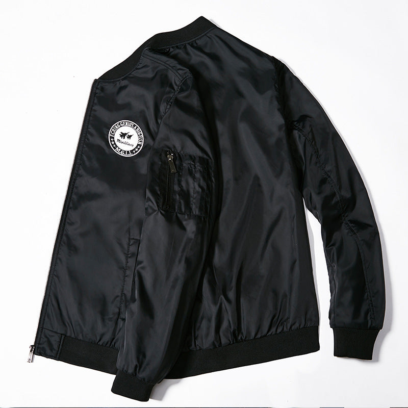 Nylon Uniform Casual Bomber Jacket