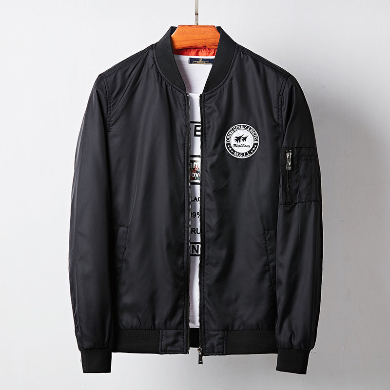 Nylon Uniform Casual Bomber Jacket