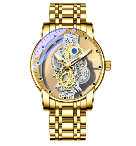 Automatic Quartz Watch Gold  Vintage Man Watch