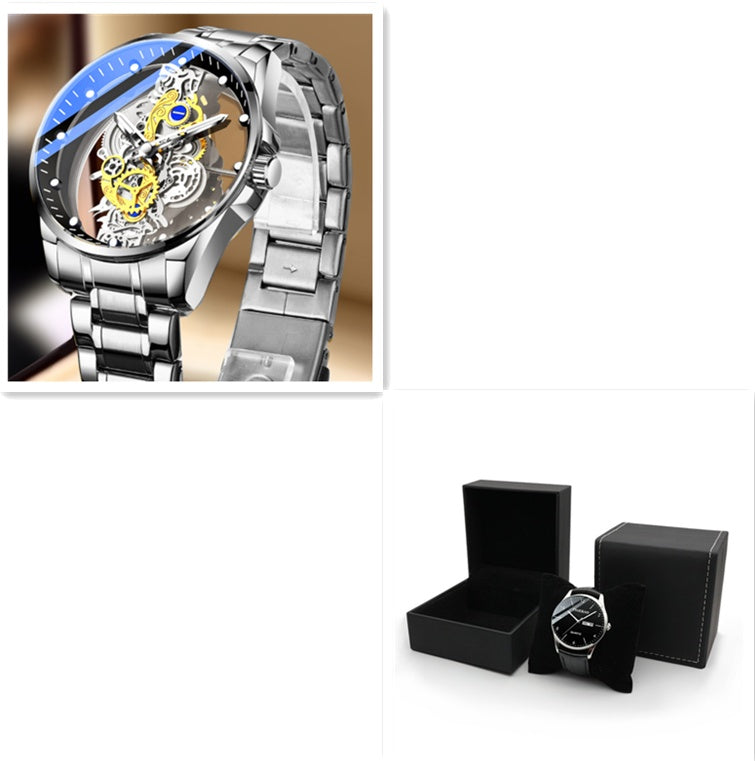 Automatic Quartz Watch Gold  Vintage Man Watch